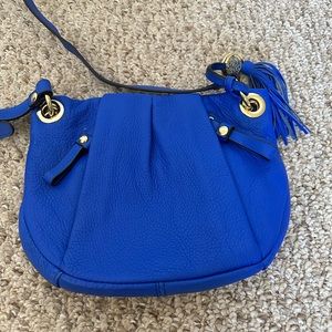Vince Camuto blue leather crossbody bag